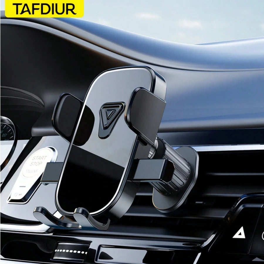 TAFDIUR 360° Rotatable Rearview Mirror Mounted Car Phone Holder, Fits Car Air Vent, Suitable For Phones And Dashboards, Made Of ABS Material, Non-Waterproof, Adjustable Shape, Car Accessory