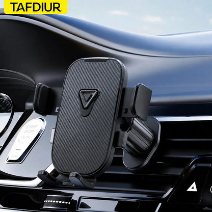 TAFDIUR 360° Rotatable Rearview Mirror Mounted Car Phone Holder, Fits Car Air Vent, Suitable For Phones And Dashboards, Made Of ABS Material, Non-Waterproof, Adjustable Shape, Car Accessory