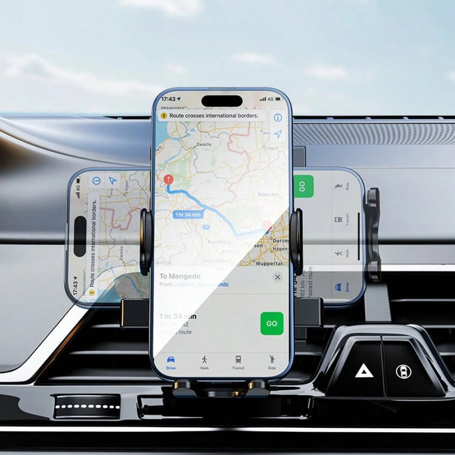 TAFDIUR 360° Rotatable Rearview Mirror Mounted Car Phone Holder, Fits Car Air Vent, Suitable For Phones And Dashboards, Made Of ABS Material, Non-Waterproof, Adjustable Shape, Car Accessory