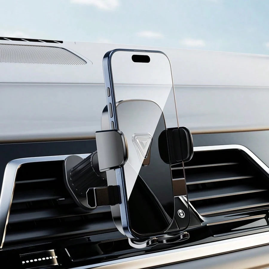 TAFDIUR 360° Rotatable Rearview Mirror Mounted Car Phone Holder, Fits Car Air Vent, Suitable For Phones And Dashboards, Made Of ABS Material, Non-Waterproof, Adjustable Shape, Car Accessory