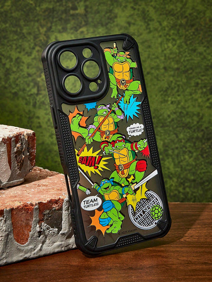 TEENAGE MUTANT NINJA TURTLES| Durable Robot Style Cartoon Pattern Mobile Phone Case, Anti-Collision, Design, Compatible With IPhone