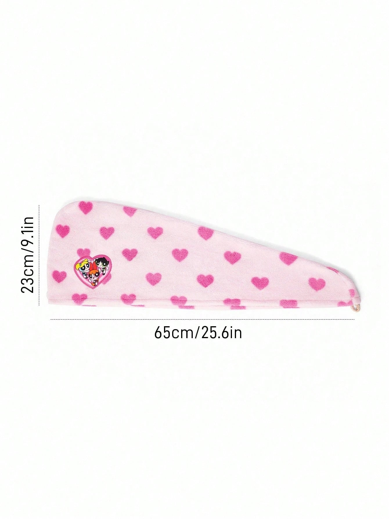 THE POWERPUFF GIRLS X 1 Pc Heart & Blossom, Bubbles, Buttercup Pattern Absorbent Hair Drying Towel Cap, Suitable For All Hair Types,Y 2 K Hair Drying Towel Wrap,Valentine's Day