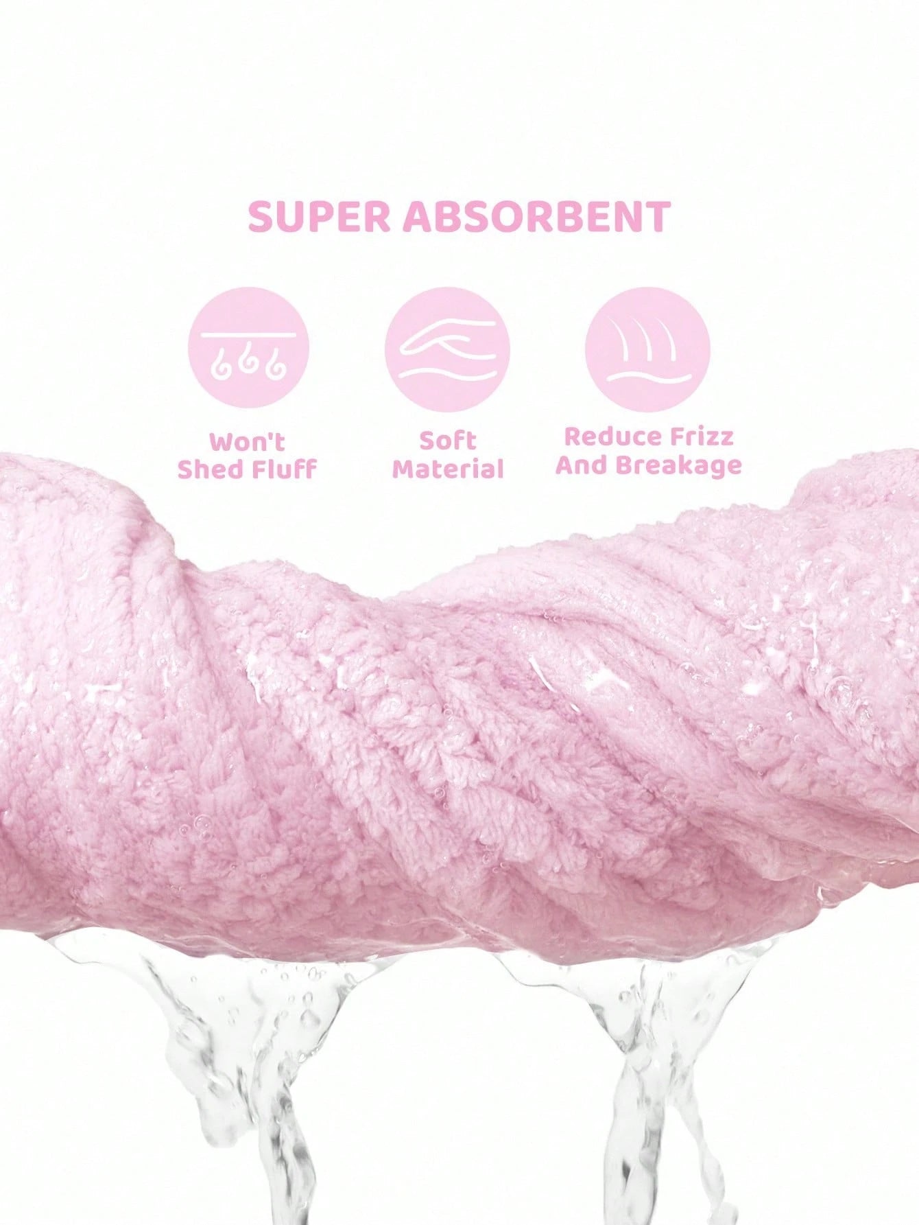 THE POWERPUFF GIRLS X 1 Pc Heart & Blossom, Bubbles, Buttercup Pattern Absorbent Hair Drying Towel Cap, Suitable For All Hair Types,Y 2 K Hair Drying Towel Wrap,Valentine's Day