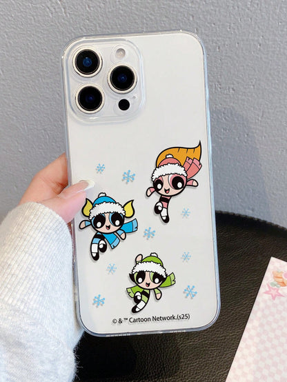 THE POWERPUFF GIRLS X This Powerpuff Girls 2-In-1 Film Phone Case Is Made Of TPU+PC Material, Offering A Shockproof Frosted Feel. The Finely Printed Pattern Effectively Protects Your Apple 14/15