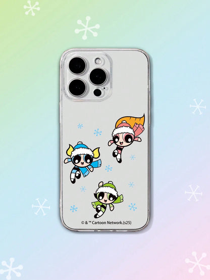 THE POWERPUFF GIRLS X This Powerpuff Girls 2-In-1 Film Phone Case Is Made Of TPU+PC Material, Offering A Shockproof Frosted Feel. The Finely Printed Pattern Effectively Protects Your Apple 14/15
