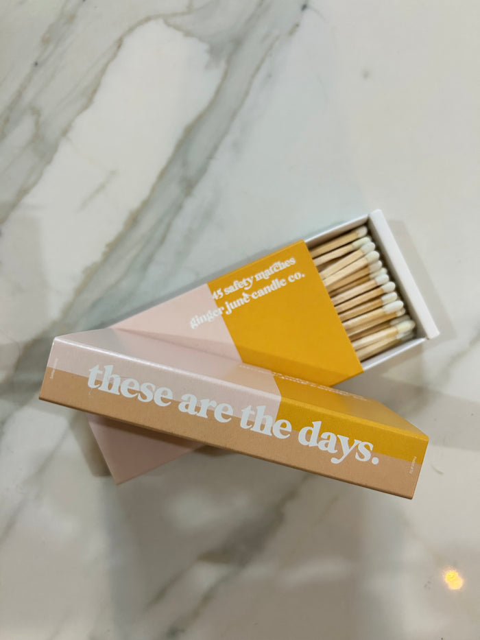 These Are The Days Matchbox