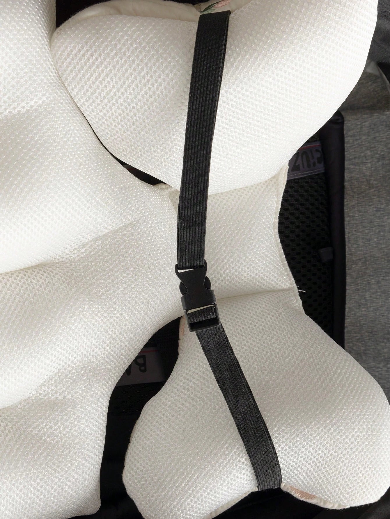 Thickened Baby Stroller Seat Cushion With Embroidered Design And Sashiko Stitching