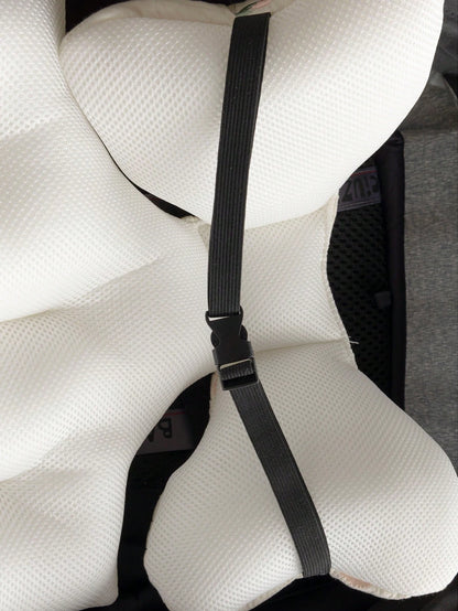 Thickened Baby Stroller Seat Cushion With Embroidered Design And Sashiko Stitching