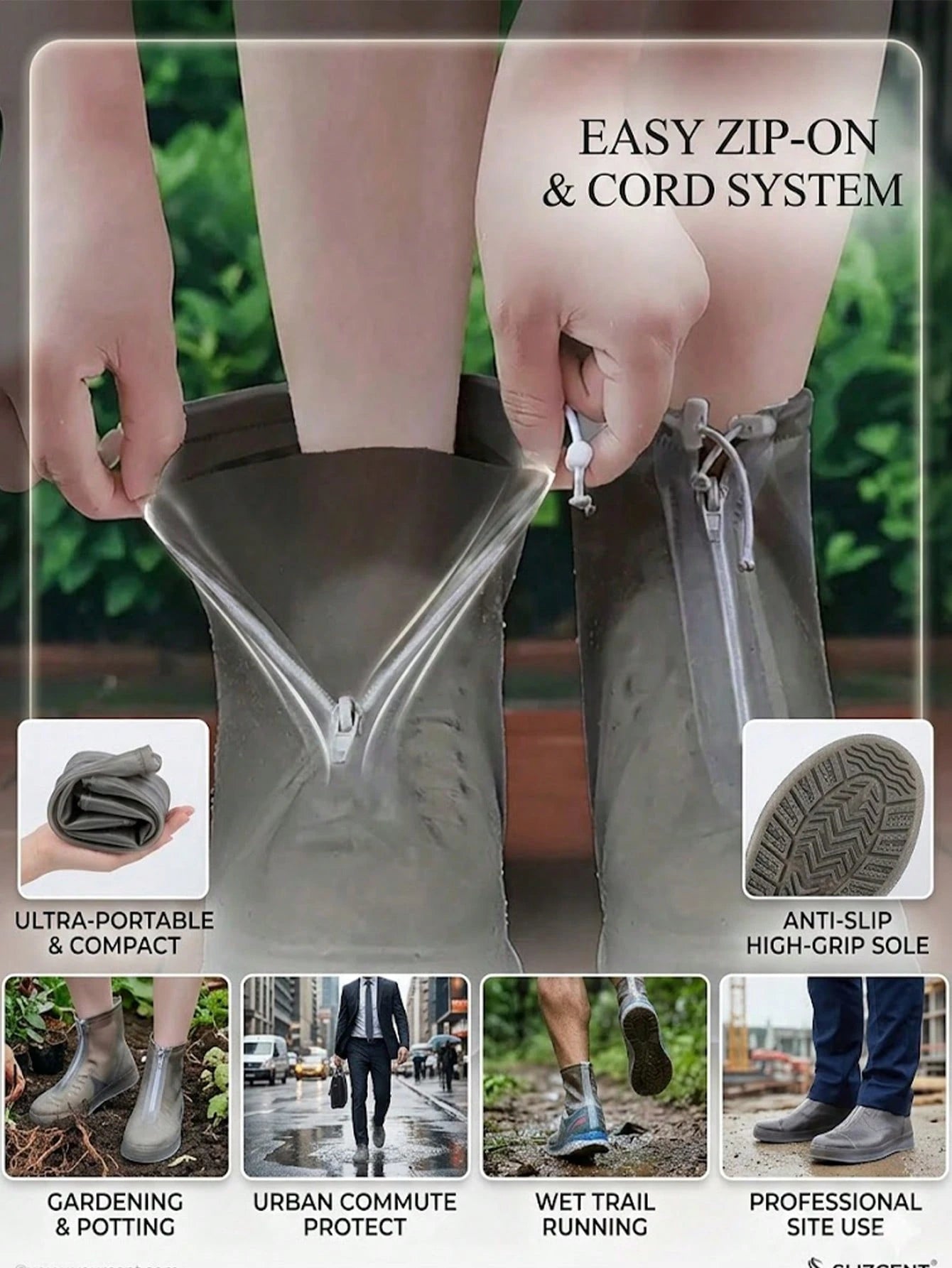 Thickened Waterproof Rain Shoe Covers – Highly Elastic, Foldable, And Portable Silicone – A Must-Have For The Back-To-School Season
