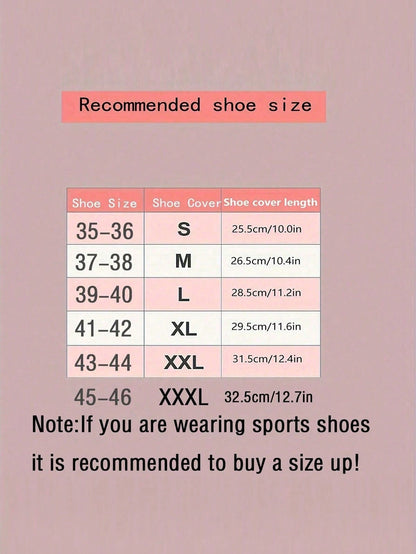 Thickened Waterproof Rain Shoe Covers – Highly Elastic, Foldable, And Portable Silicone – A Must-Have For The Back-To-School Season