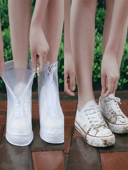 Thickened Waterproof Rain Shoe Covers – Highly Elastic, Foldable, And Portable Silicone – A Must-Have For The Back-To-School Season