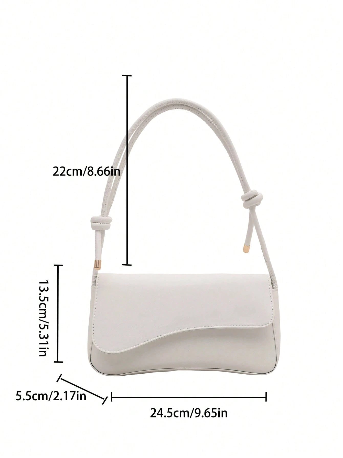 This Fashionable Minimalist Bag Features Asymmetrical Flap And Adjustable Shoulder Strap Design, Suitable For Shopping And Carrying Wallet