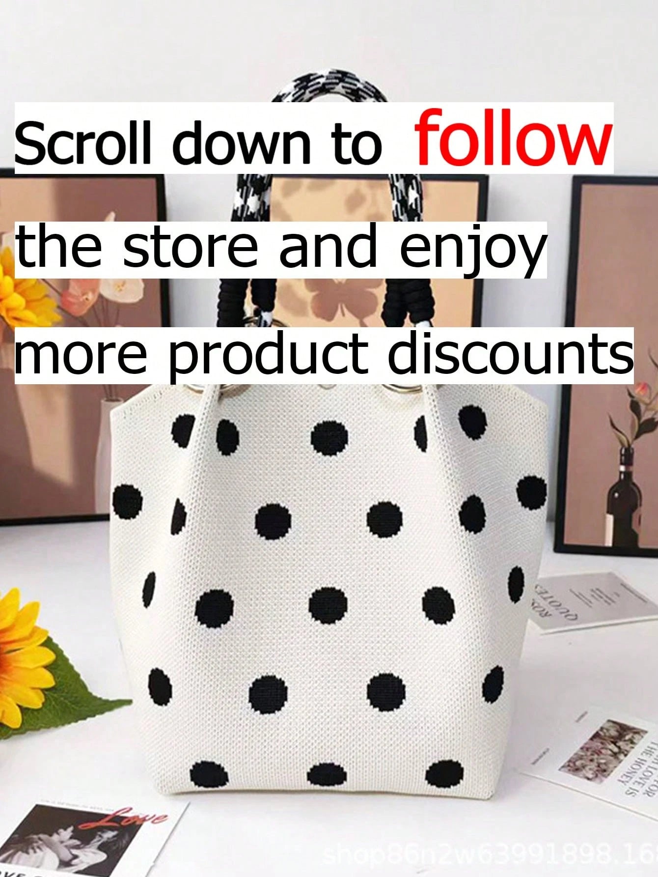 This Minimalist Style Polka Dot Tote Bag Features A Refined Texture And Metal Ring Decoration, Making It Perfect For Students, Professionals And Teachers. It Is An Ideal Choice For Commuting, Shopping