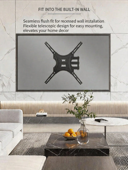 Tilt Swivel TV Wall Mount Full Motion Articulating Bracket Steel TV Wall Bracket Installation, Rotation, Tilt, All-Round Movement Suitable For 32-55 Inch LCD LED Plasma TV