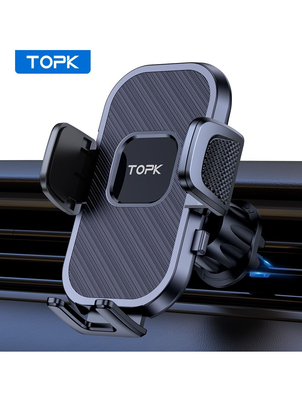 TOPK Car Phone Holder Mount For Car Air Vent,TOPK Air Vent Car Mount With Hook Clip 360° Rotation Phone Mount For Cellphones