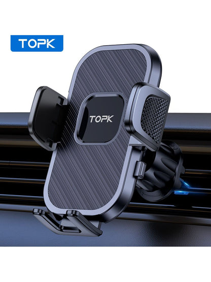 TOPK Car Phone Holder Mount For Car Air Vent,TOPK Air Vent Car Mount With Hook Clip 360° Rotation Phone Mount For Cellphones