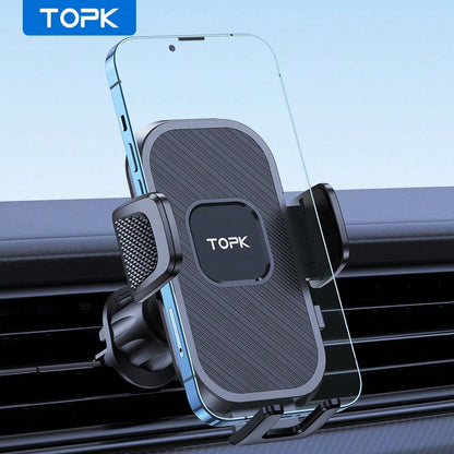 TOPK Car Phone Holder Mount For Car Air Vent,TOPK Air Vent Car Mount With Hook Clip 360° Rotation Phone Mount For Cellphones