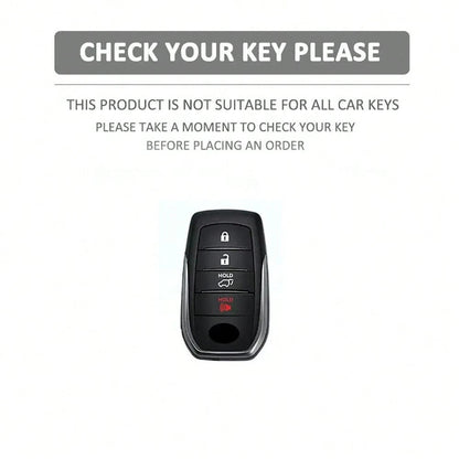 TPU Car Remote Key Fob Cover Protective Case Compatible With Toyota CHR Hilux Fortuner Land Cruiser 200 Camry Corolla Crown RAV4 Highlander Series Accessories
