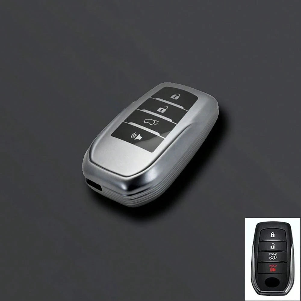 TPU Car Remote Key Fob Cover Protective Case Compatible With Toyota CHR Hilux Fortuner Land Cruiser 200 Camry Corolla Crown RAV4 Highlander Series Accessories