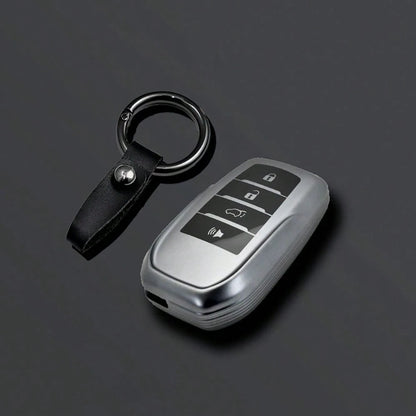 TPU Car Remote Key Fob Cover Protective Case Compatible With Toyota CHR Hilux Fortuner Land Cruiser 200 Camry Corolla Crown RAV4 Highlander Series Accessories