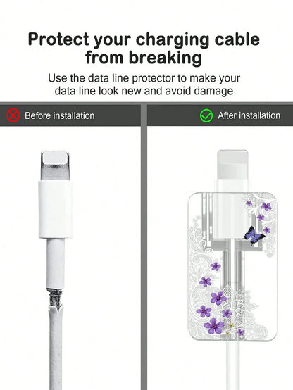 Transparent Cable Protective Cover, Anti-Break Cable Protector, Charger Protector