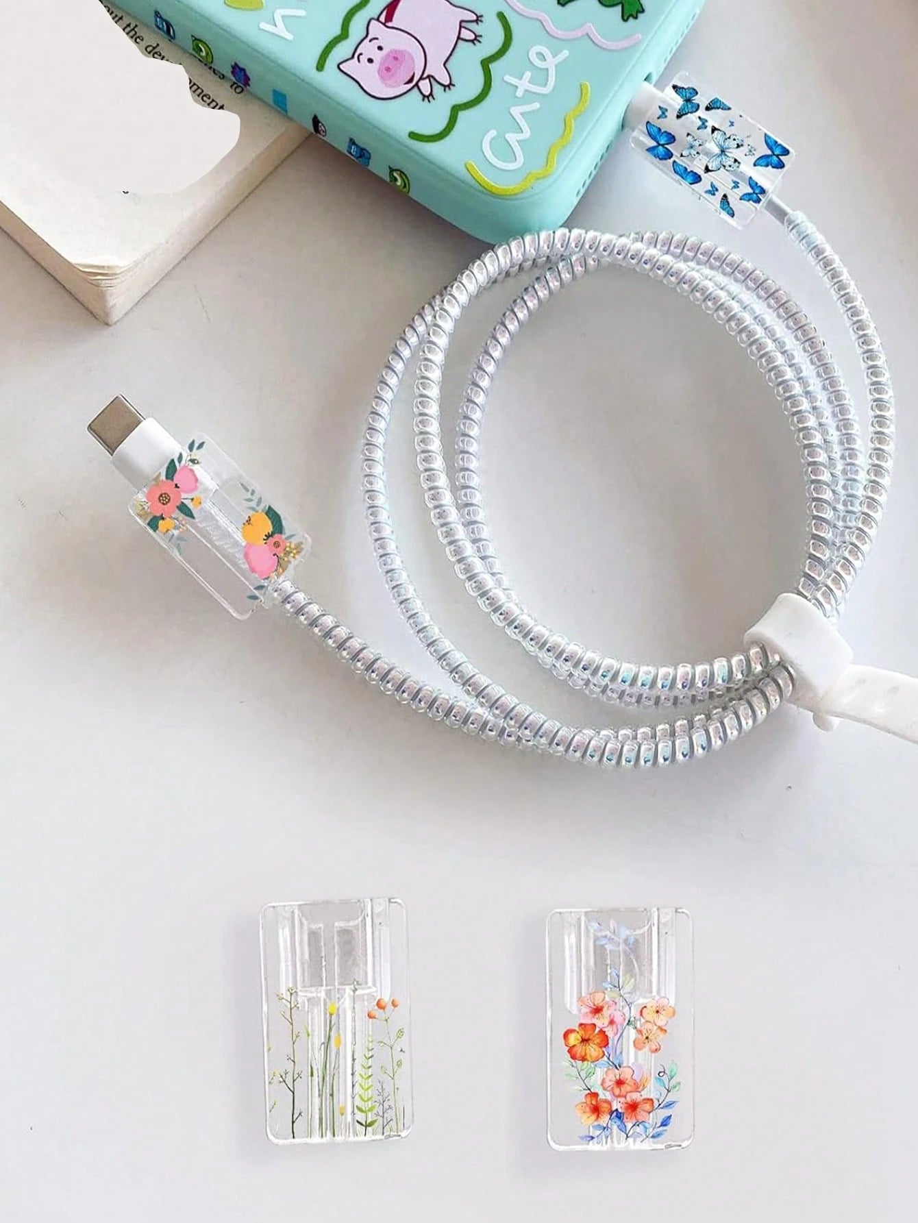 Transparent Cable Protective Cover, Anti-Break Cable Protector, Charger Protector