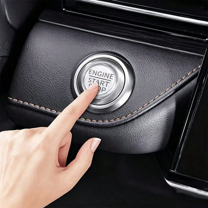 Transparent Silicone Start/Stop Button Cover- Anti-Scratch Round Sticker, Suitable For Most Cars, Easy Installation Dashboard Accessory
