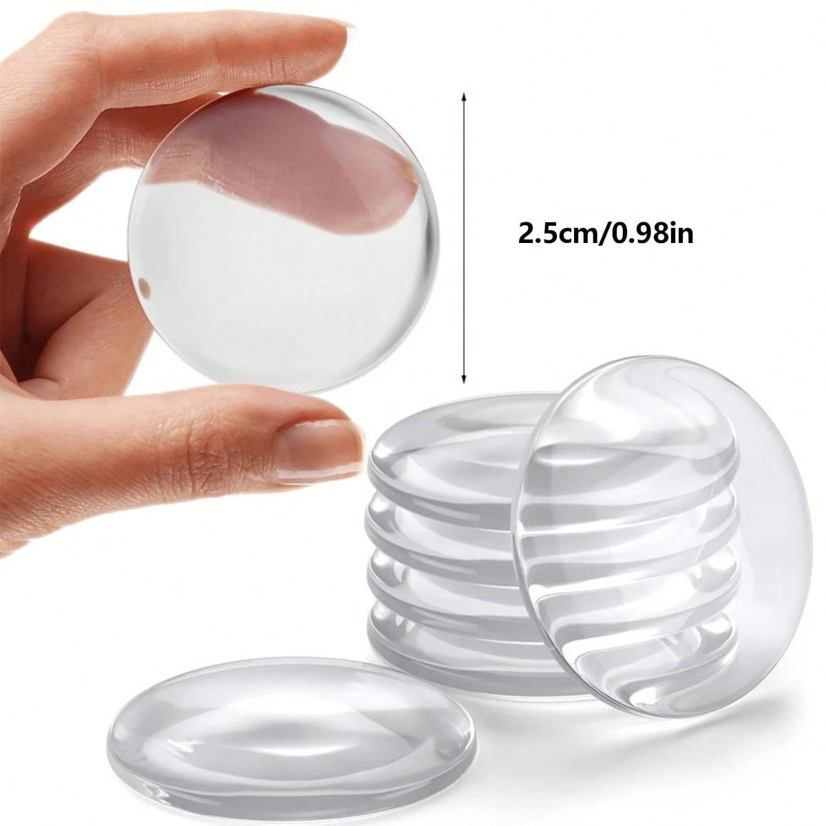 Transparent Silicone Start/Stop Button Cover- Anti-Scratch Round Sticker, Suitable For Most Cars, Easy Installation Dashboard Accessory