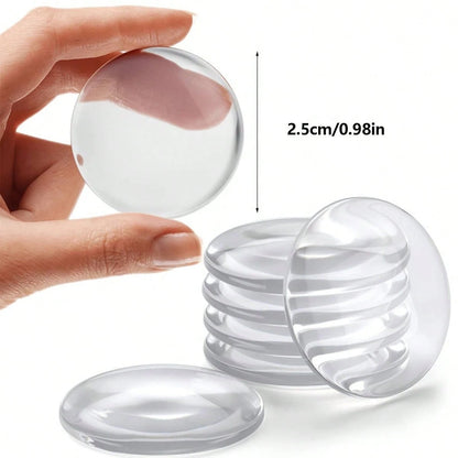 Transparent Silicone Start/Stop Button Cover- Anti-Scratch Round Sticker, Suitable For Most Cars, Easy Installation Dashboard Accessory
