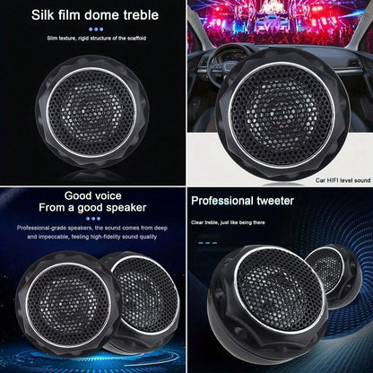 Two 140W T280 High-Efficiency Speakers For Sound System-Black, 12W, 36V, Thermoplastic Polyester, Embedded, High-Resolution Audio, Adaptive, Audio Accessories| Modern Speakers| Durable Speakers