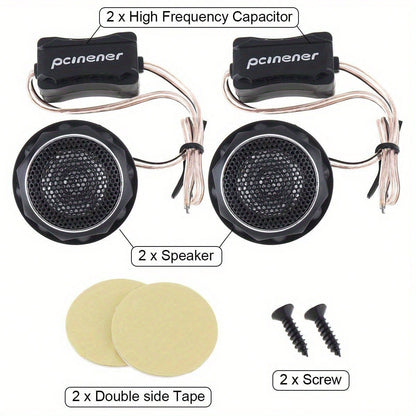 Two 140W T280 High-Efficiency Speakers For Sound System-Black, 12W, 36V, Thermoplastic Polyester, Embedded, High-Resolution Audio, Adaptive, Audio Accessories| Modern Speakers| Durable Speakers