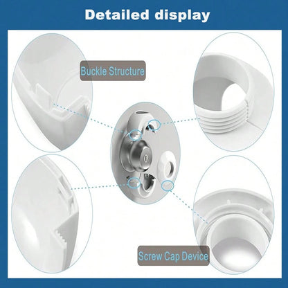 TWO DADS 2pcs Child Door Handle Covers, Baby Door Lock, Door Handle Child Safety Guard, White/Black/Grey/Coffee