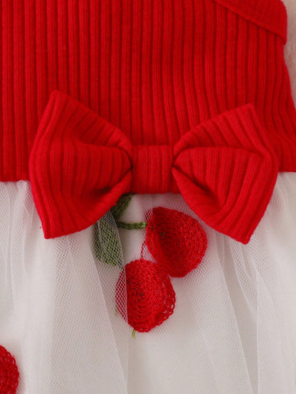 Two Newborn Baby Girls, Summer Romance, Sweetness, And Cuteness. White Knitted Pit Stripe, Ruffle Edge, Suspender, Flower Embroidery, Waist Decoration, Lace Mesh Dress, Butterfly Machine Headban