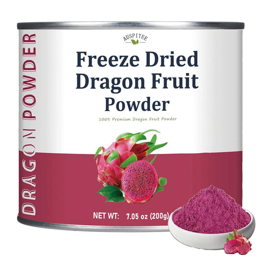 ULTHMOK Freeze Dried Dragon Fruit Powder 200g No Additives Pure Natural Powder Baking Smoothies Gift