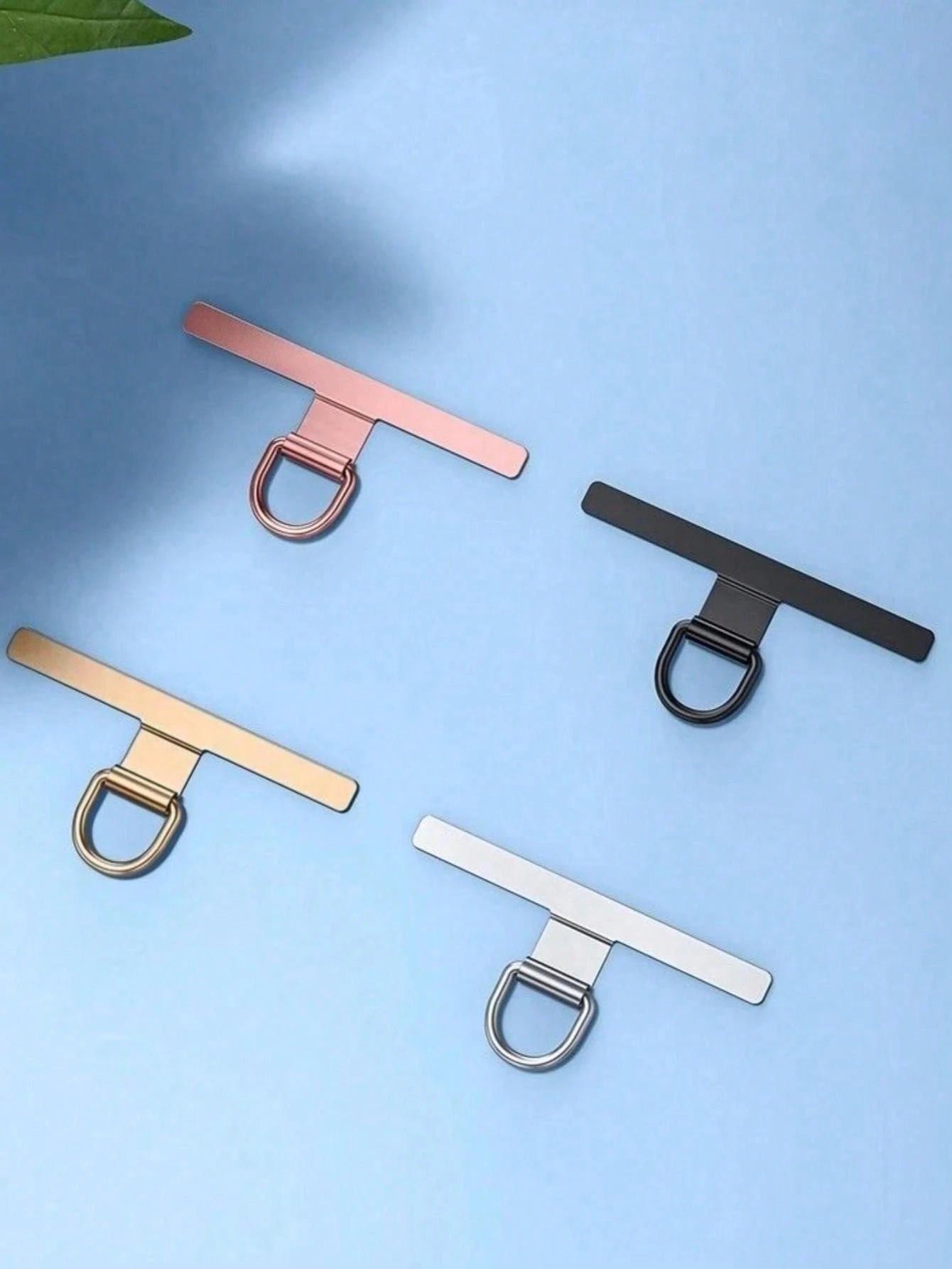 Ultra Thin Stainless Steel Mobile Phone Anti Loss Lanyard Patch Gasket- Back Attached Soft Film Does Not Damage The Phone, Phone Strap Component Replacement, Lanyard Connector