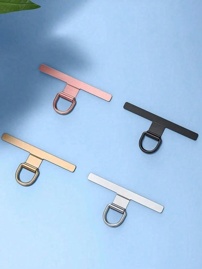 Ultra Thin Stainless Steel Mobile Phone Anti Loss Lanyard Patch Gasket- Back Attached Soft Film Does Not Damage The Phone, Phone Strap Component Replacement, Lanyard Connector
