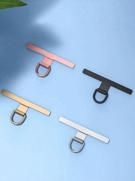 Ultra Thin Stainless Steel Mobile Phone Anti Loss Lanyard Patch Gasket- Back Attached Soft Film Does Not Damage The Phone, Phone Strap Component Replacement, Lanyard Connector