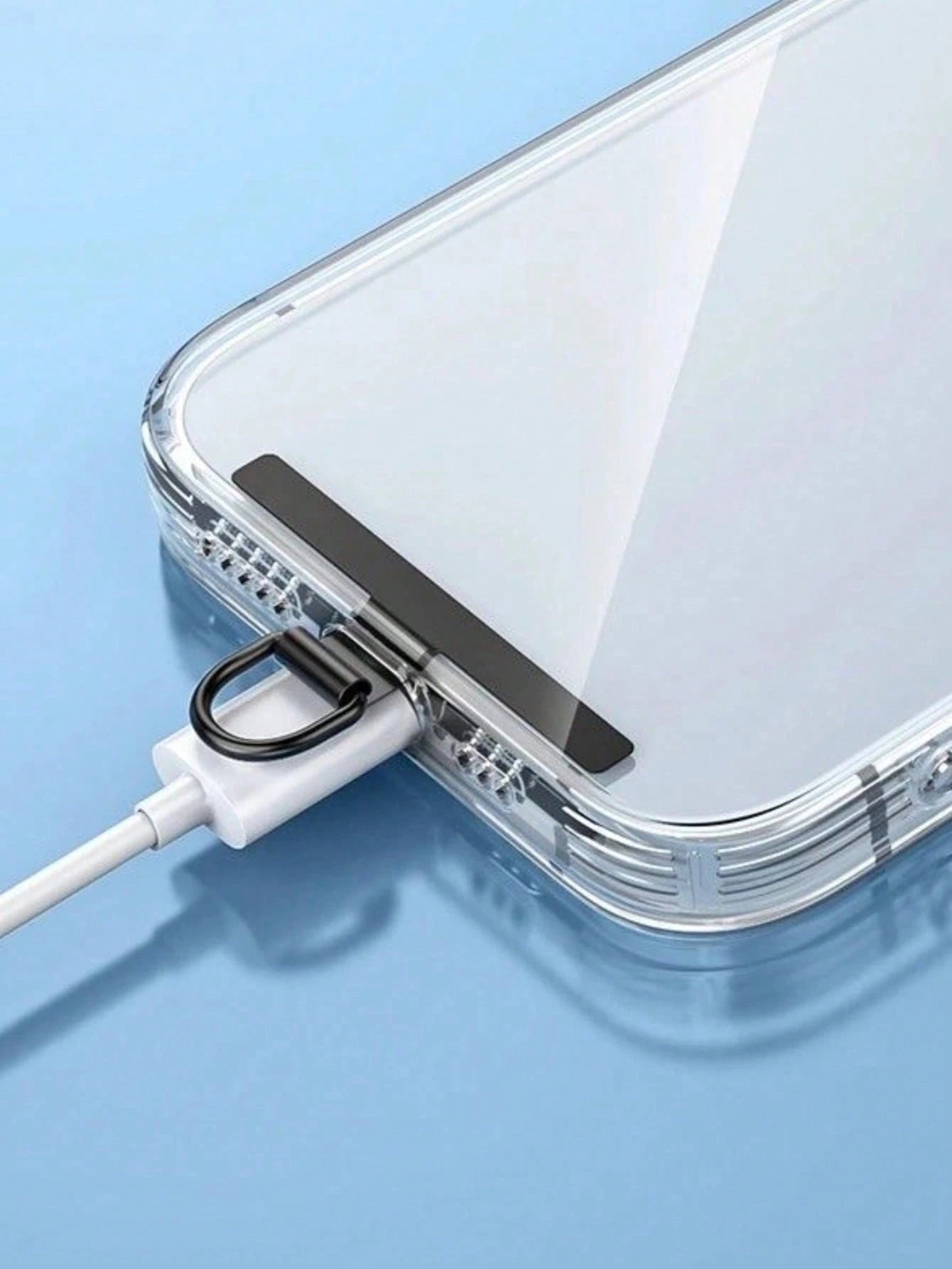 Ultra Thin Stainless Steel Mobile Phone Anti Loss Lanyard Patch Gasket- Back Attached Soft Film Does Not Damage The Phone, Phone Strap Component Replacement, Lanyard Connector