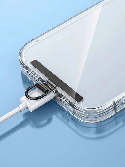 Ultra Thin Stainless Steel Mobile Phone Anti Loss Lanyard Patch Gasket- Back Attached Soft Film Does Not Damage The Phone, Phone Strap Component Replacement, Lanyard Connector
