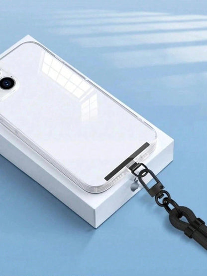 Ultra Thin Stainless Steel Mobile Phone Anti Loss Lanyard Patch Gasket- Back Attached Soft Film Does Not Damage The Phone, Phone Strap Component Replacement, Lanyard Connector