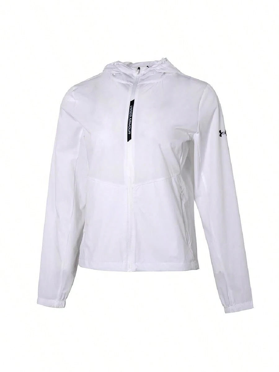 Under Armour Women's Sports Woven Jacket, 2026 Summer New Hooded Casual Outdoor Jacket Top 22500410-100