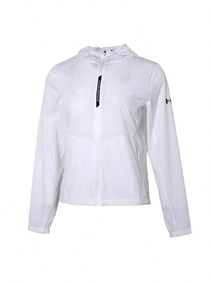 Under Armour Women's Sports Woven Jacket, 2026 Summer New Hooded Casual Outdoor Jacket Top 22500410-100