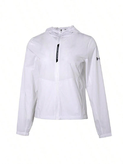 Under Armour Women's Sports Woven Jacket, 2026 Summer New Hooded Casual Outdoor Jacket Top 22500410-100