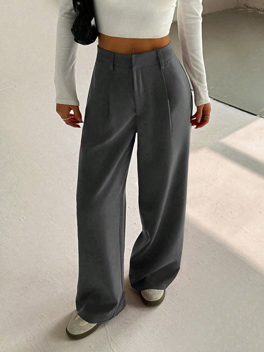 Unity Women's High-End Elegant Slim Loose Casual Wide Leg Pants Fall Cloth For Women