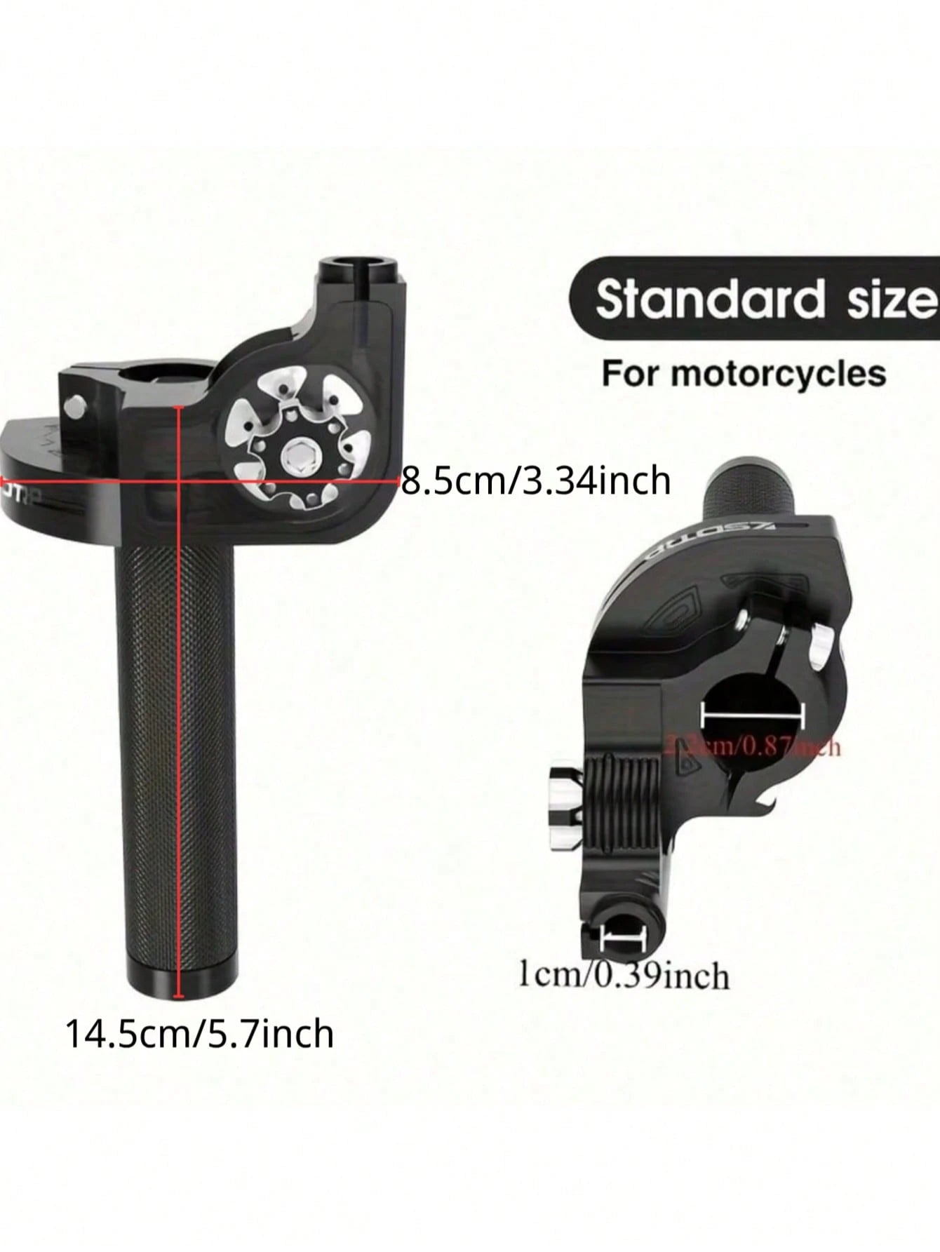 Universal 22mm (7/8") CNC Visual Throttle Handle, Quick Twist Throttle Grip Assembly With Visual Design, Suitable For KLX CRF EXC 50cc-250cc Off-Road Mini Motorcycle ATV Motorcycle