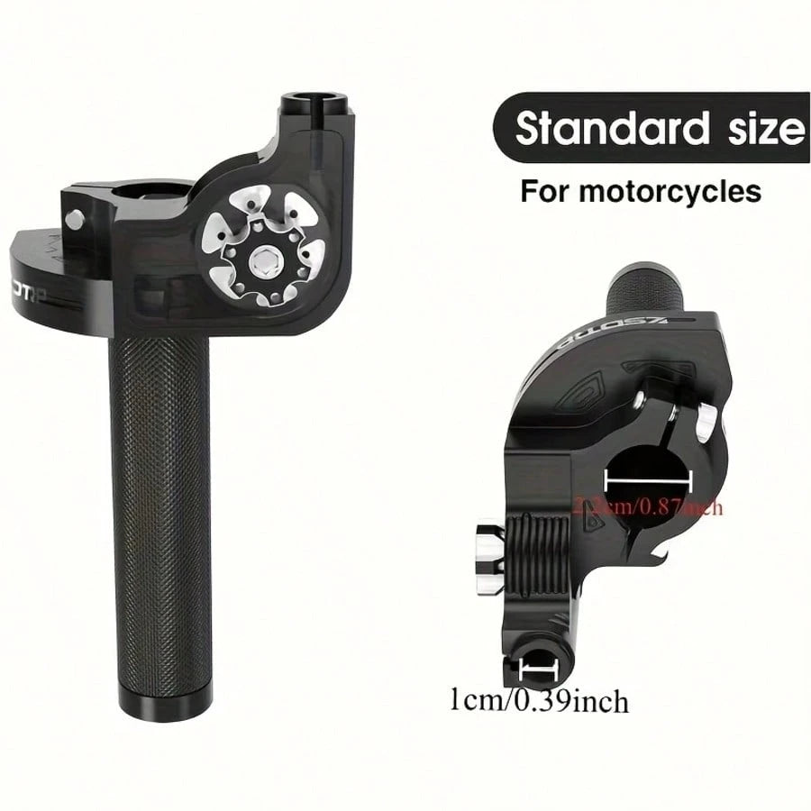 Universal 22mm (7/8") CNC Visual Throttle Handle, Quick Twist Throttle Grip Assembly With Visual Design, Suitable For KLX CRF EXC 50cc-250cc Off-Road Mini Motorcycle ATV Motorcycle