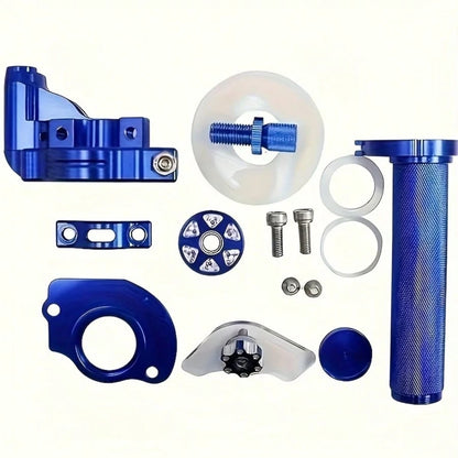 Universal 22mm (7/8") CNC Visual Throttle Handle, Quick Twist Throttle Grip Assembly With Visual Design, Suitable For KLX CRF EXC 50cc-250cc Off-Road Mini Motorcycle ATV Motorcycle