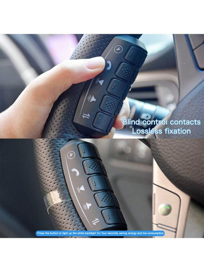 Universal Car Multifunction Steering Wheel Control Button, 2 DIN Android Radio Player Backlight Auto 10-Key Button Remote Controller, DVD GPS Multimedia Navigation Steering Remote Car Steering Wheel