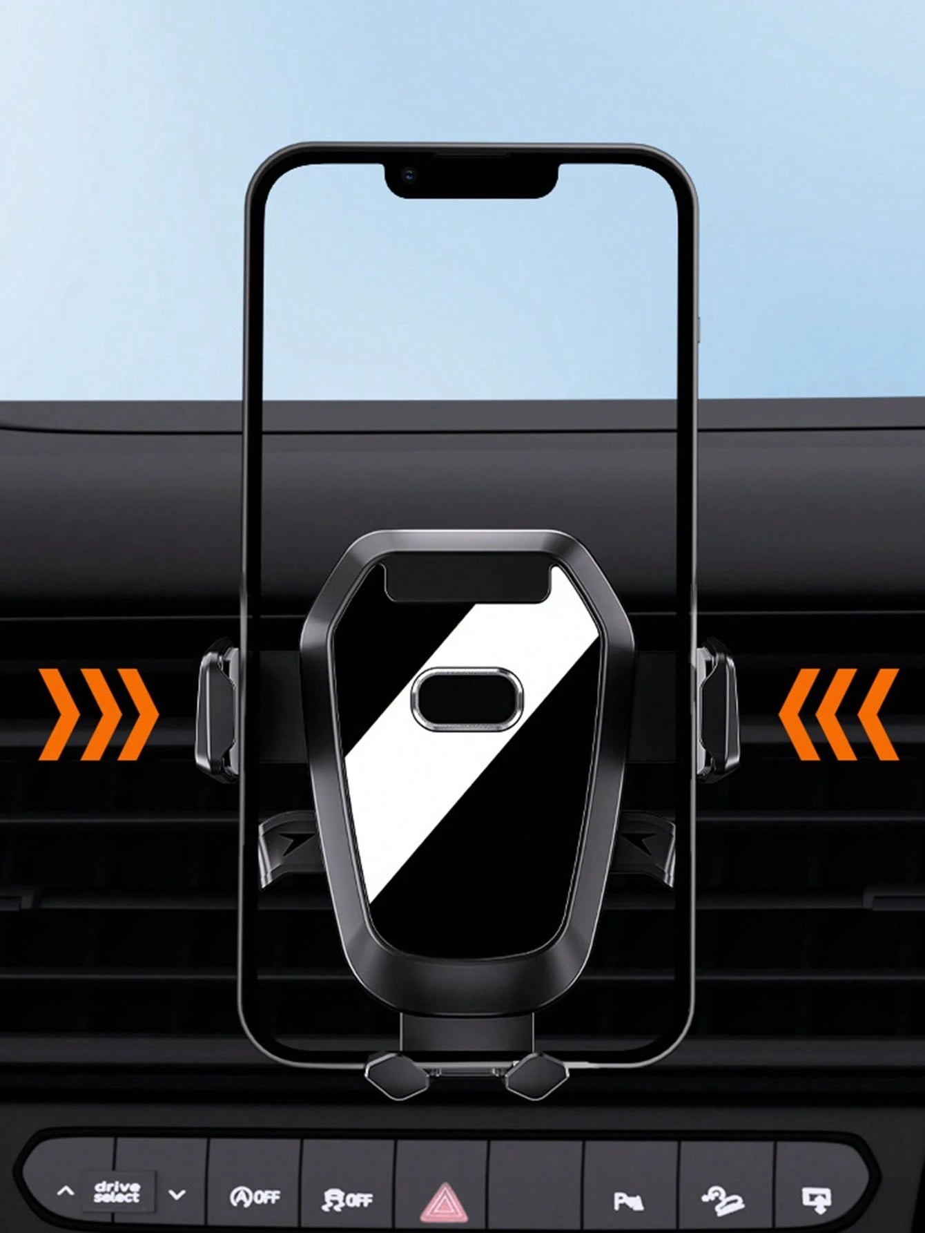 Universal Car Phone Holder, Suitable For Dashboard And Center Console, Multi-Function Telescopic Suction Cup Navigation Phone Holder, 360 Degree Rotating Dashboard Car Phone Clip Holder, Suitable For