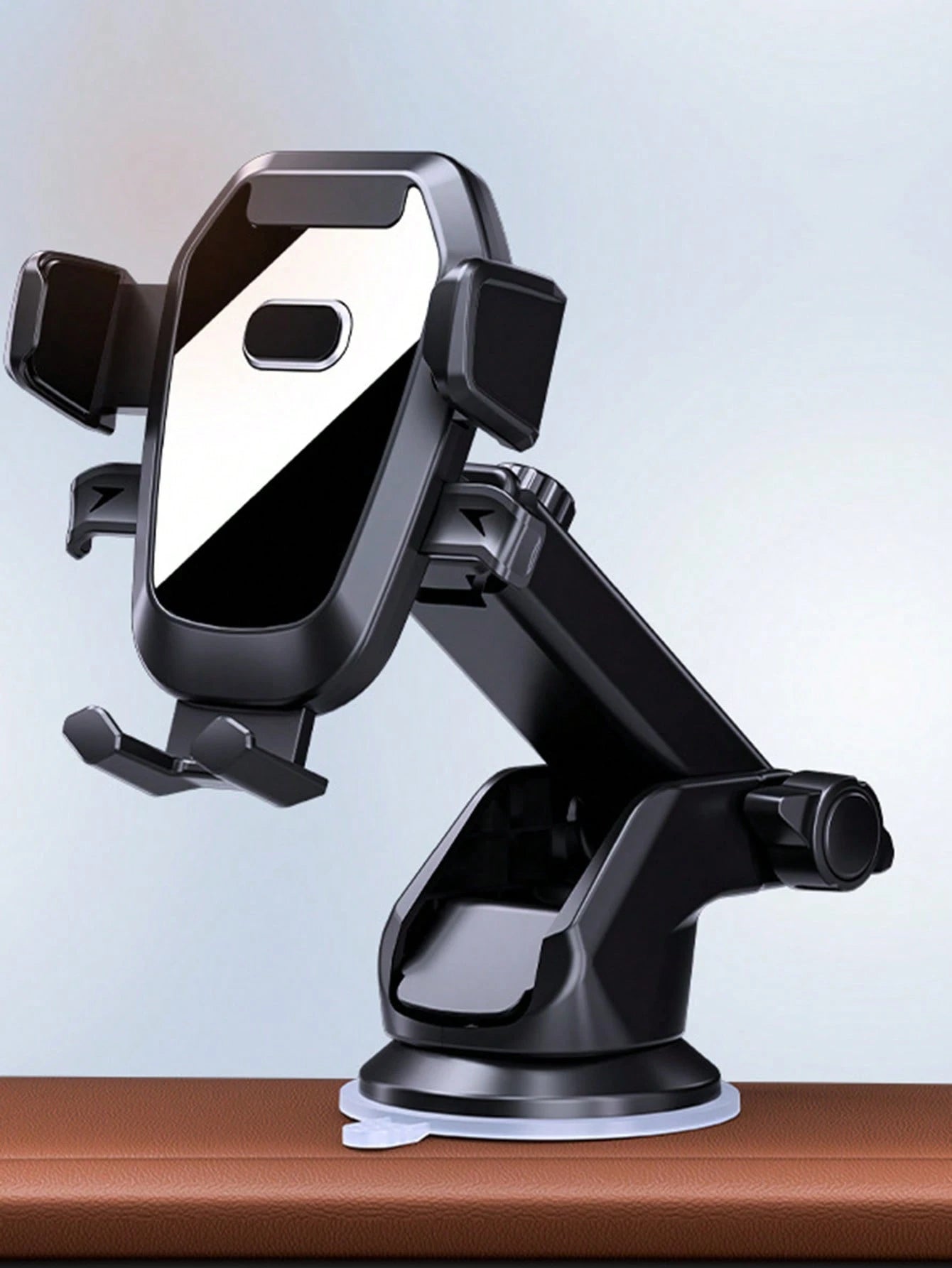 Universal Car Phone Holder, Suitable For Dashboard And Center Console, Multi-Function Telescopic Suction Cup Navigation Phone Holder, 360 Degree Rotating Dashboard Car Phone Clip Holder, Suitable For